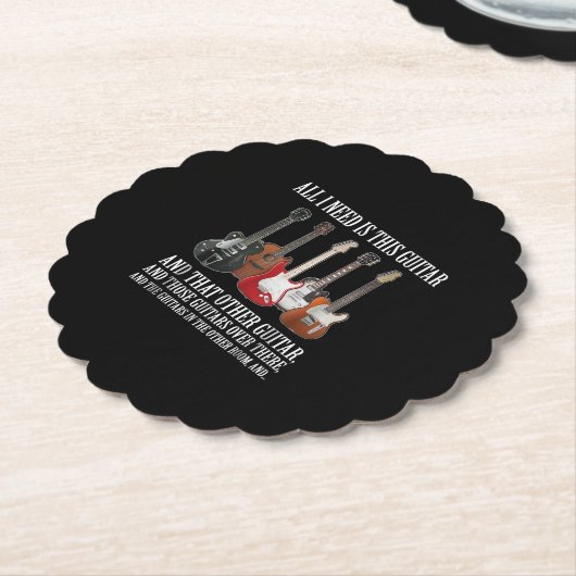 Gitarre | Alles, was ich brauche, ist diese Gitarr Untersetzer (angewinkelt)