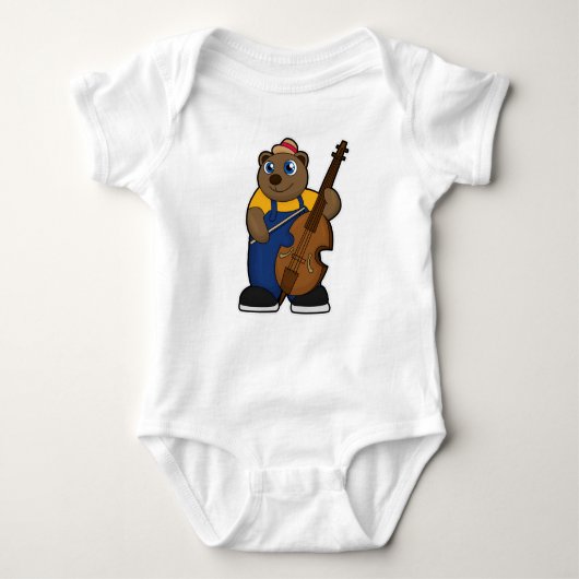 Gitarre als Musiker Baby Strampler (Vorderseite)