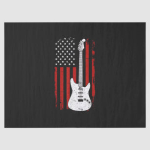 Gitarre Amerikanisch US-Flagge Musik-Player E-Gita Seidenpapier