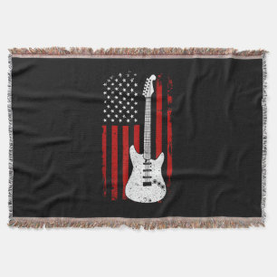 Gitarre Amerikanische US-Flagge Musik-Player E-Git Decke