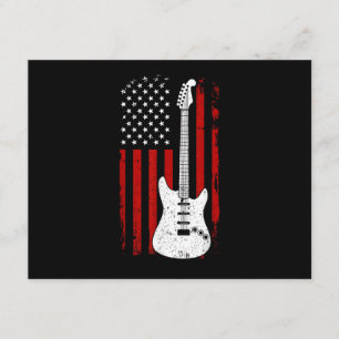 Gitarre Amerikanische US-Flagge Musik-Player Elekt Begleitkarte