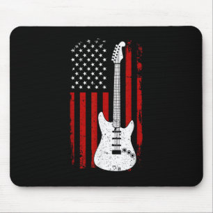 Gitarre amerikanischer US-Flagge-Musik-Player-Elek Mousepad