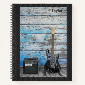 Gitarre & Amp - Customizing & Personalize - Groß Notizblock (Vorderseite)