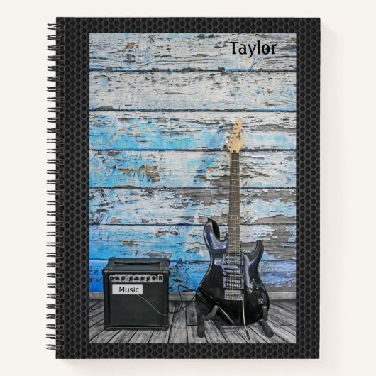 Gitarre & Amp - Customizing & Personalize - Groß Notizblock (Vorderseite)
