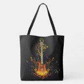 Gitarre Art 1 Multiprint Tote Bag Tasche (Rückseite)