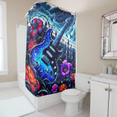 Gitarre Art Duschvorhang (Beispiel)