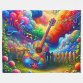Gitarre Art Fleecedecke (Vorderseite (Horizontal))