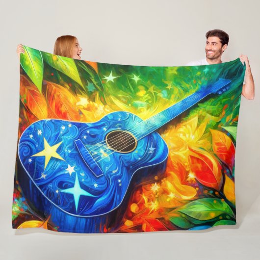 Gitarre Art Fleecedecke (Beispiel)