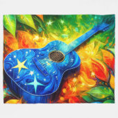 Gitarre Art Fleecedecke (Vorderseite (Horizontal))