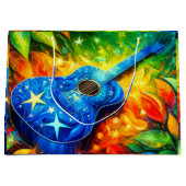 Gitarre Art Große Geschenktüte (Vorderseite)