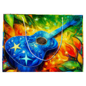 Gitarre Art Große Geschenktüte (Rückseite)