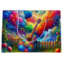 Gitarre Art Große Geschenktüte