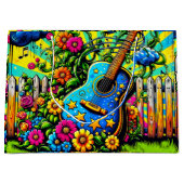 Gitarre Art Große Geschenktüte (Vorderseite)