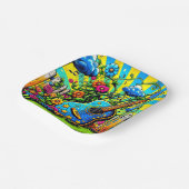 Gitarre Art Pappteller (Gewinkelt)