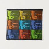 Gitarre Art Wandteppich (Vorderseite (Horizontal))