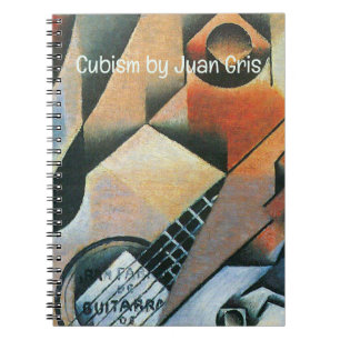 Gitarre (Banjo) und Brille, Juan Gris, Vintage Kun Notizblock