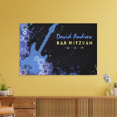 Gitarre Bar Mitzvah Sign in Memory Board Leinwanddruck (Insitu (Wohnzimmer))