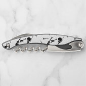 Gitarre Bass Jazz Rock White Black Monogram Cork S Kellnermesser (Rückseite)