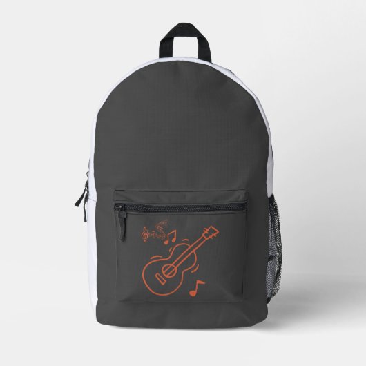 Gitarre Bedruckter Rucksack (Vorderseite)