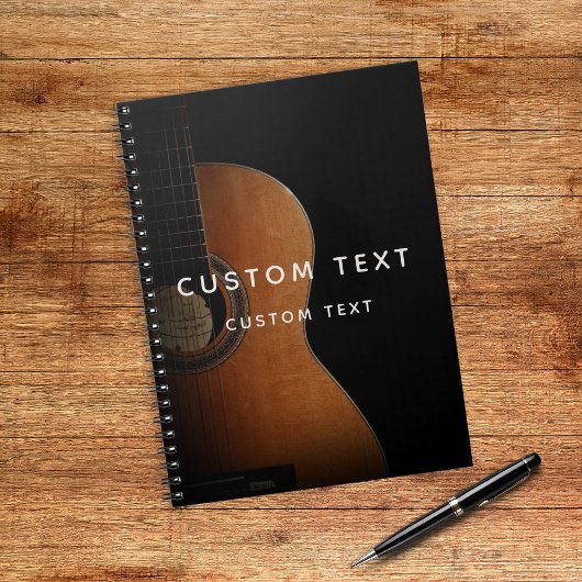 Gitarre Beruflich Musician Stilvoll Notizblock