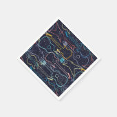 Gitarre Birthday Party Music Serviette (Ecke)