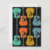 Gitarre Birthday Party Teen Boy Einladung (Rückseite)