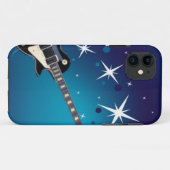 Gitarre - Blau Case-Mate iPhone Hülle (Rückseite (Horizontal))