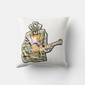 Gitarre Blues Man - Feel it Kissen (Rückseite)