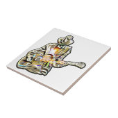 Gitarre Blues Mann - Feel it Fliese (Seite)