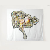 Gitarre Blues Mann - Feel it Wandteppich (Vorderseite (Horizontal))