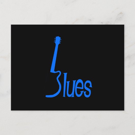 Gitarre Blues Postkarte (Vorderseite)