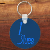 Gitarre Blues Schlüsselanhänger (Vorderseite)