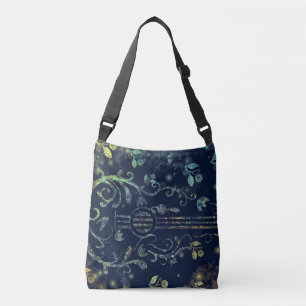 Gitarre Blume Crossbody Bag Tragetaschen Mit Langen Trägern