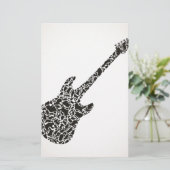 Gitarre Briefpapier (Stehend Vorderseite)