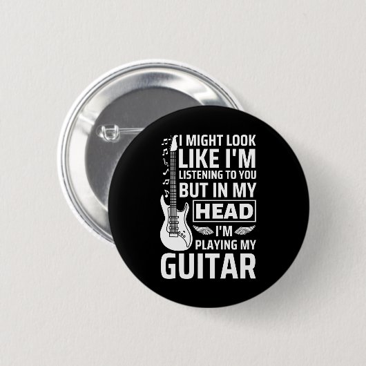 Gitarre Button (Vorne & Hinten)