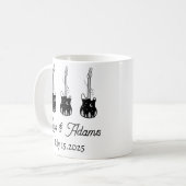 Gitarre-Camping-Tasse Kaffeetasse (Vorderseite Links)