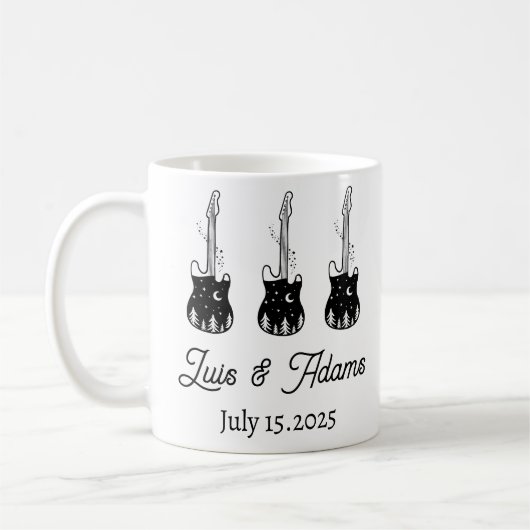 Gitarre-Camping-Tasse Kaffeetasse (Links)