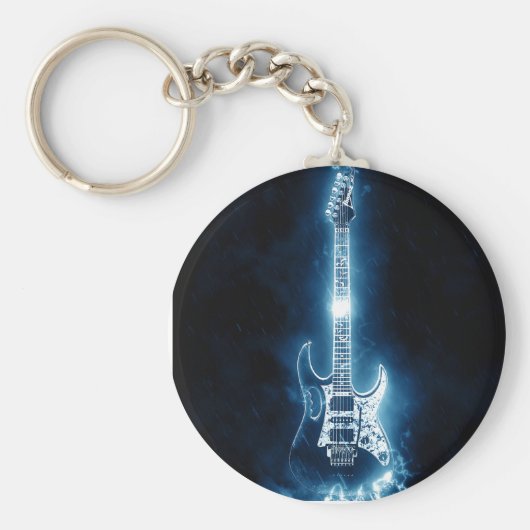 Gitarre Candy Tin Square Paper Untersetzer Schlüsselanhänger (Vorne)