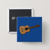 Gitarre-Cartoon Button (Vorne & Hinten)