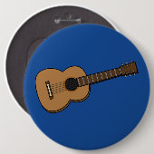 Gitarre-Cartoon Button (Vorne & Hinten)