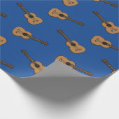 Gitarre-Cartoon Geschenkpapier (Ecke)