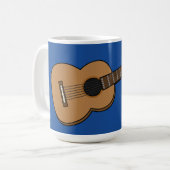Gitarre-Cartoon Kaffeetasse (Vorderseite Links)
