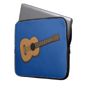 Gitarre-Cartoon Laptopschutzhülle (Vorderseite Links)