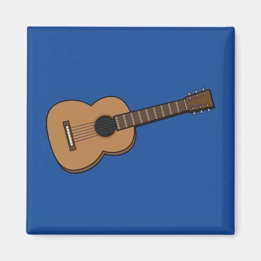 Gitarre-Cartoon Magnet (Vorne)