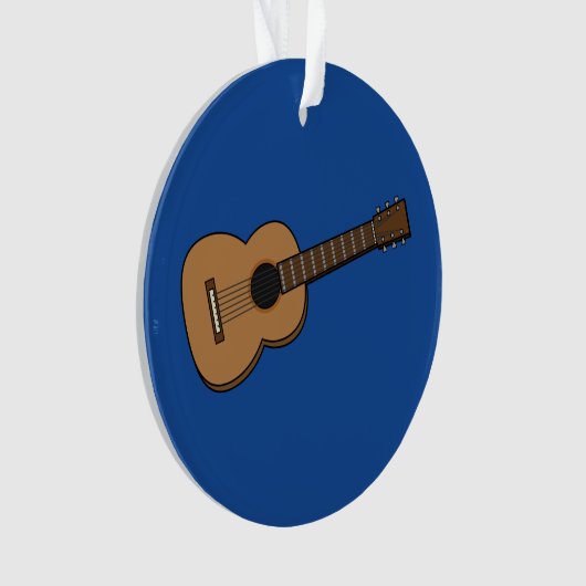Gitarre-Cartoon Ornament (Vorderseite)