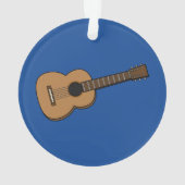 Gitarre-Cartoon Ornament (Rückseite)