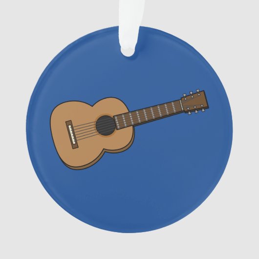 Gitarre-Cartoon Ornament (Vorderseite)