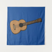 Gitarre-Cartoon Wandteppich (Vorderseite)