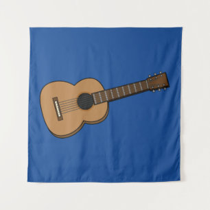 Gitarre-Cartoon Wandteppich