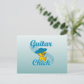 Gitarre Chick #3 Postkarte (Stehend Vorderseite)